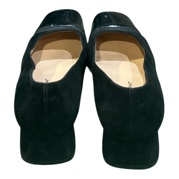 Salvatore Ferragamo Square Toe Pumps Black Suede Size 11. - Picture 4 of 7